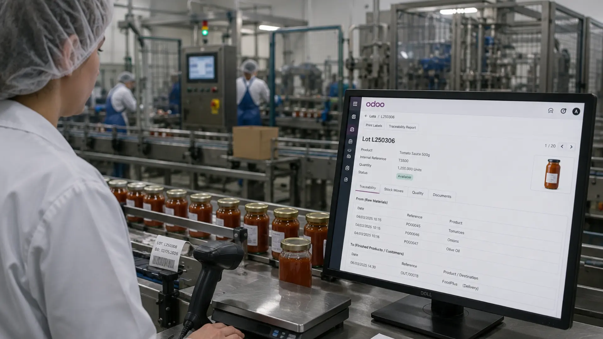 La traçabilité dans Odoo permet de vérifier et suivre les produits à chaque étape de la chaîne logistique.