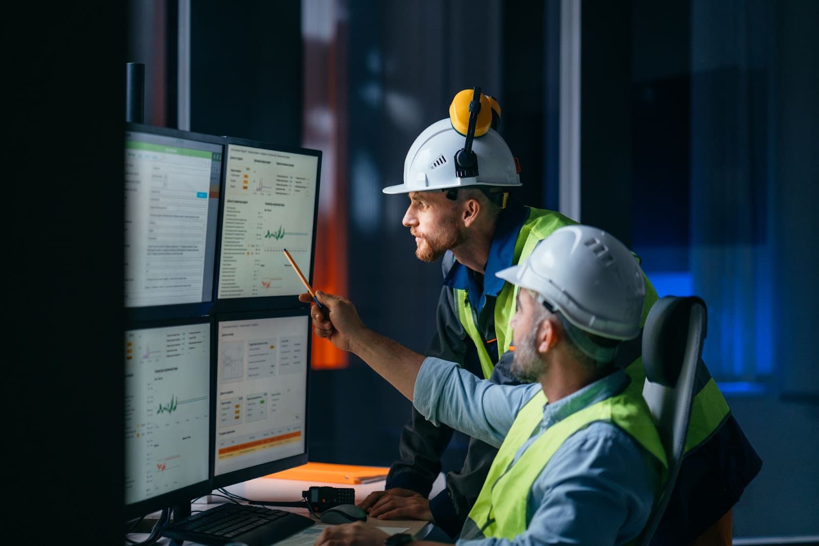 An employee using Odoo in a workplace, showing how every industry operates with ERP.